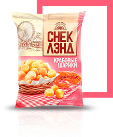 Крабовые шарки "снек лэнд"